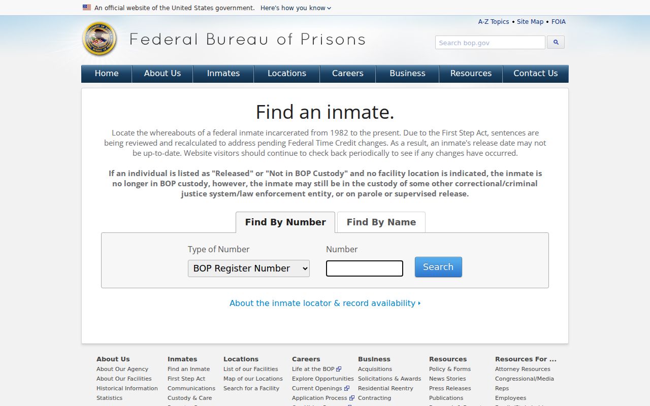 Christian County criminal records federal inmate locator